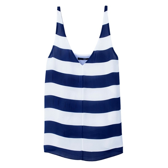 TIBI - Striped Silk Refined Tank - Picture 5 of 5